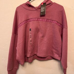 Cropped hoodie, pink